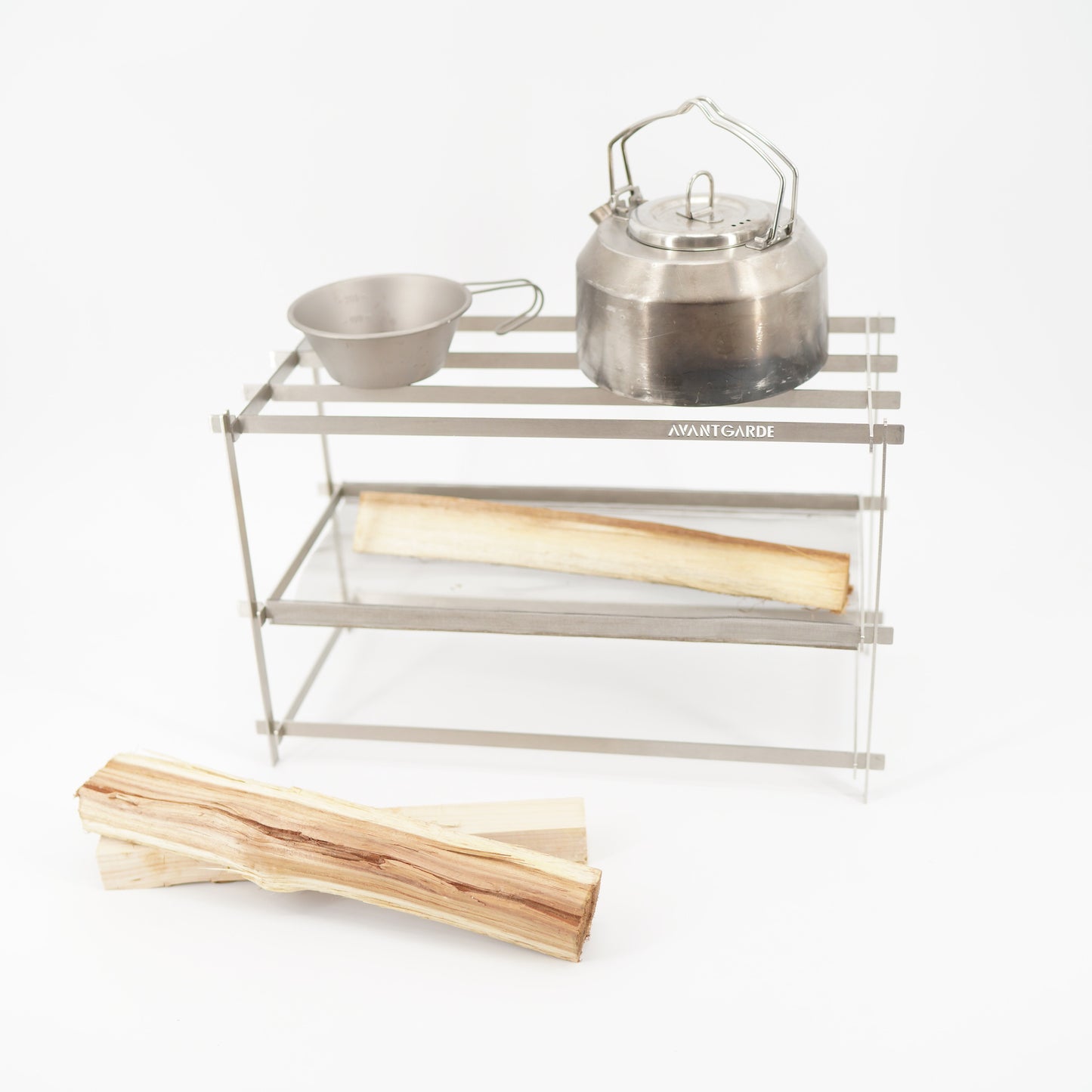 AVANT GARDE flat bar mesh bonfire stand
