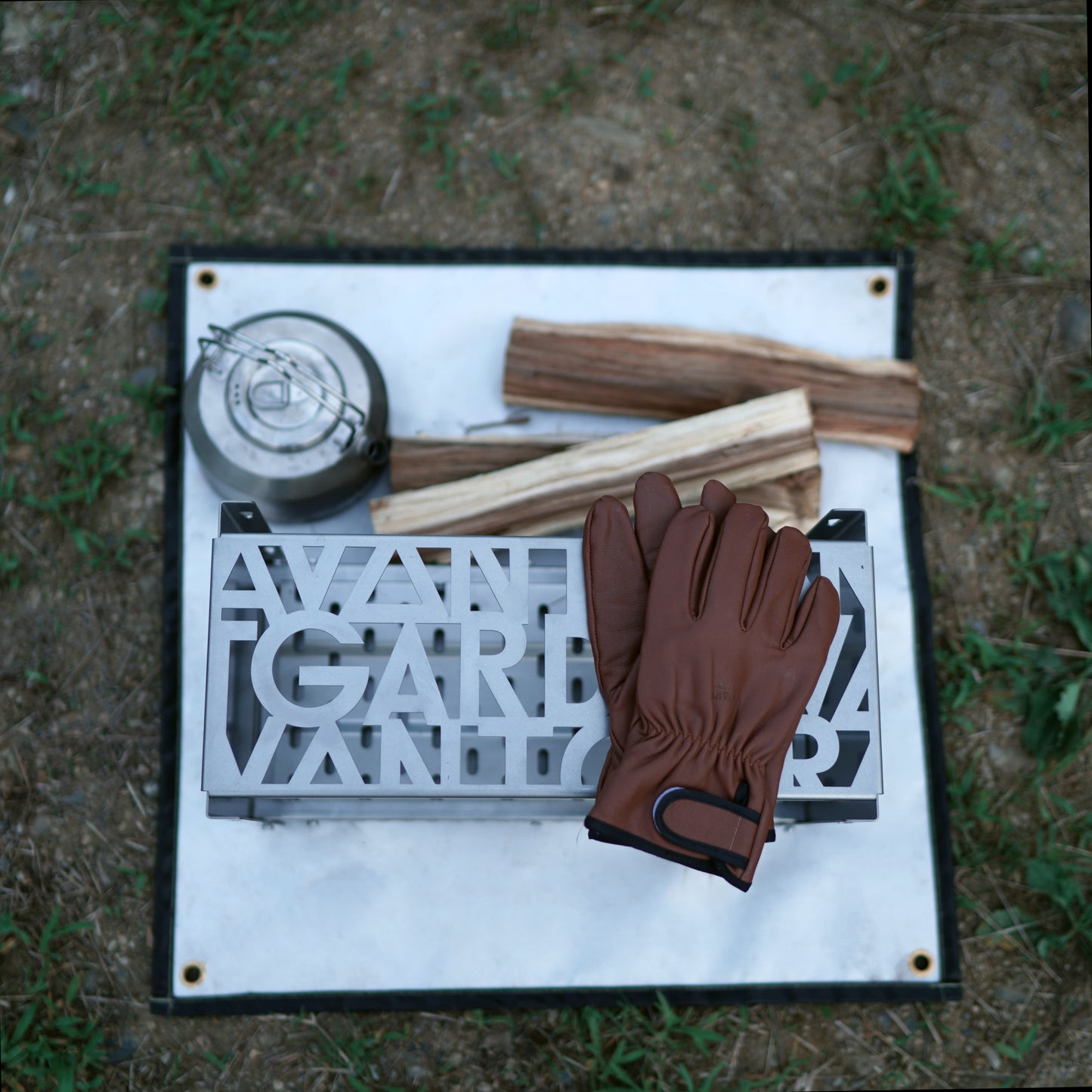 二層両面焚き火シート