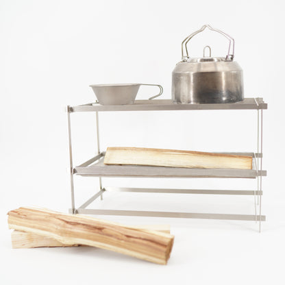 AVANT GARDE flat bar mesh bonfire stand
