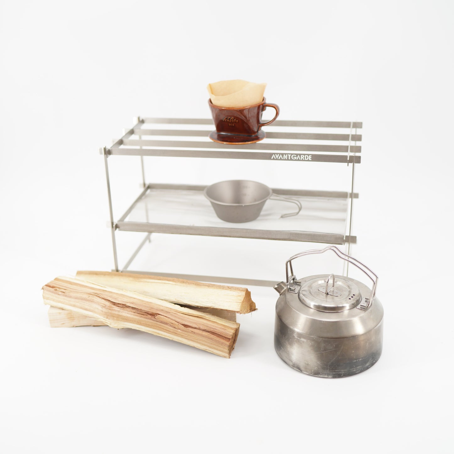AVANT GARDE flat bar mesh bonfire stand
