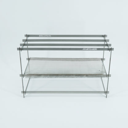 AVANT GARDE flat bar mesh bonfire stand