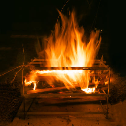AVANT GARDE flat bar mesh bonfire stand